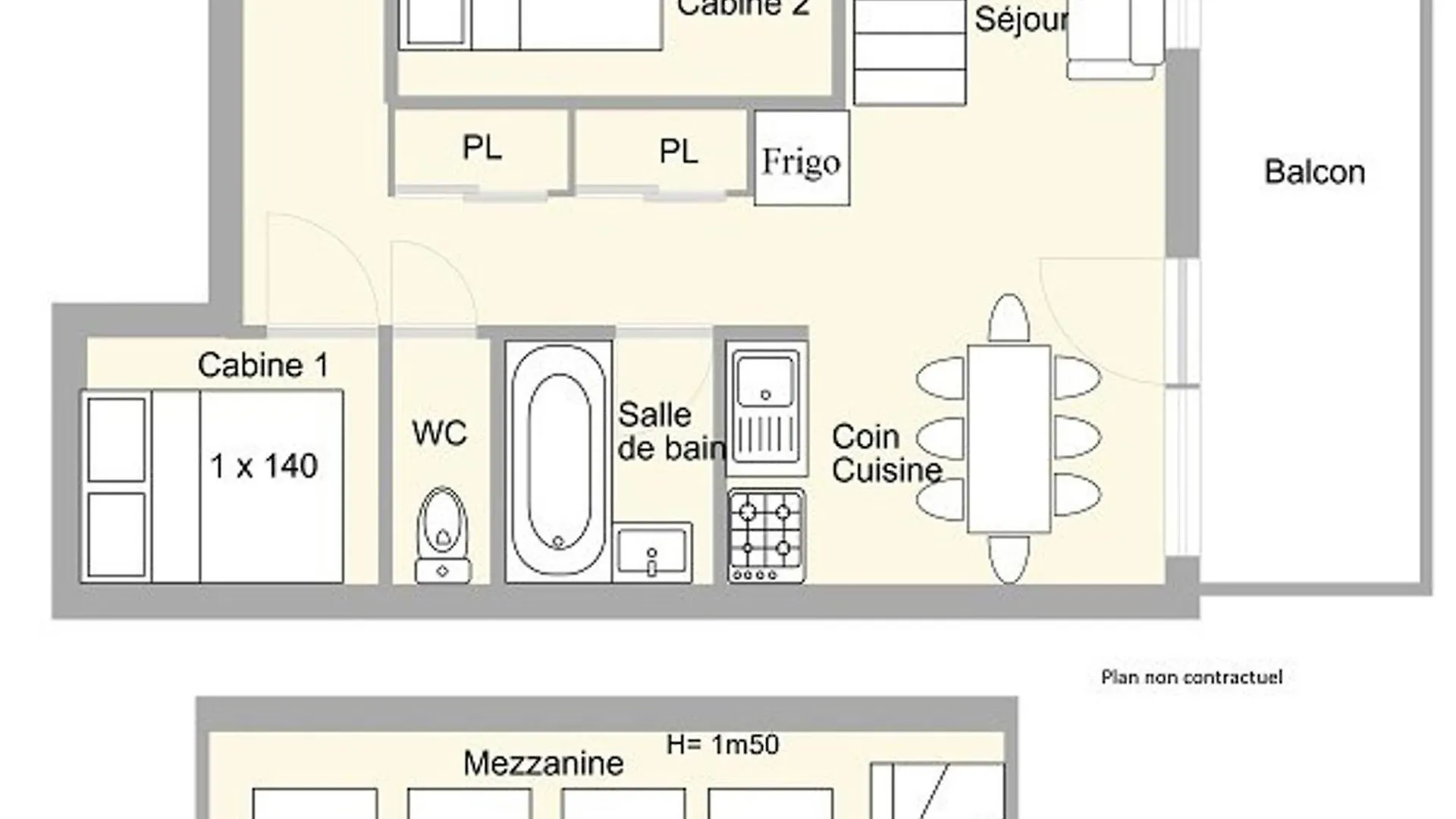 Appartement Les Saisies, 1 pièce, 8 personnes - FR-1-594-39 Hauteluce 0*,  France
